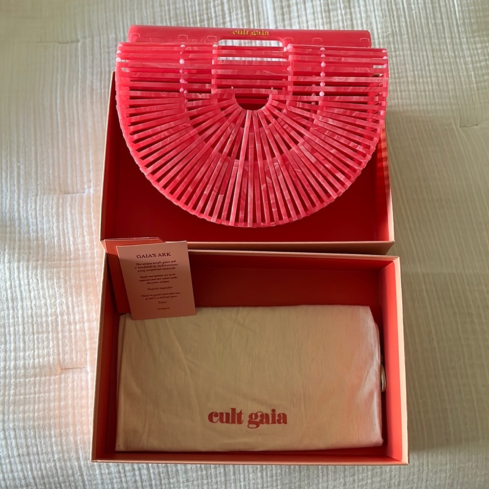 Cult Gaia small acrylic Ark in watermelon
